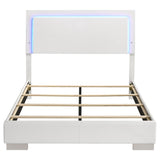 Felicity - High Headboard Panel Bed with LED Lighting