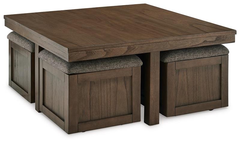 Boardernest Coffee Table With 4 Stools - (T73820)