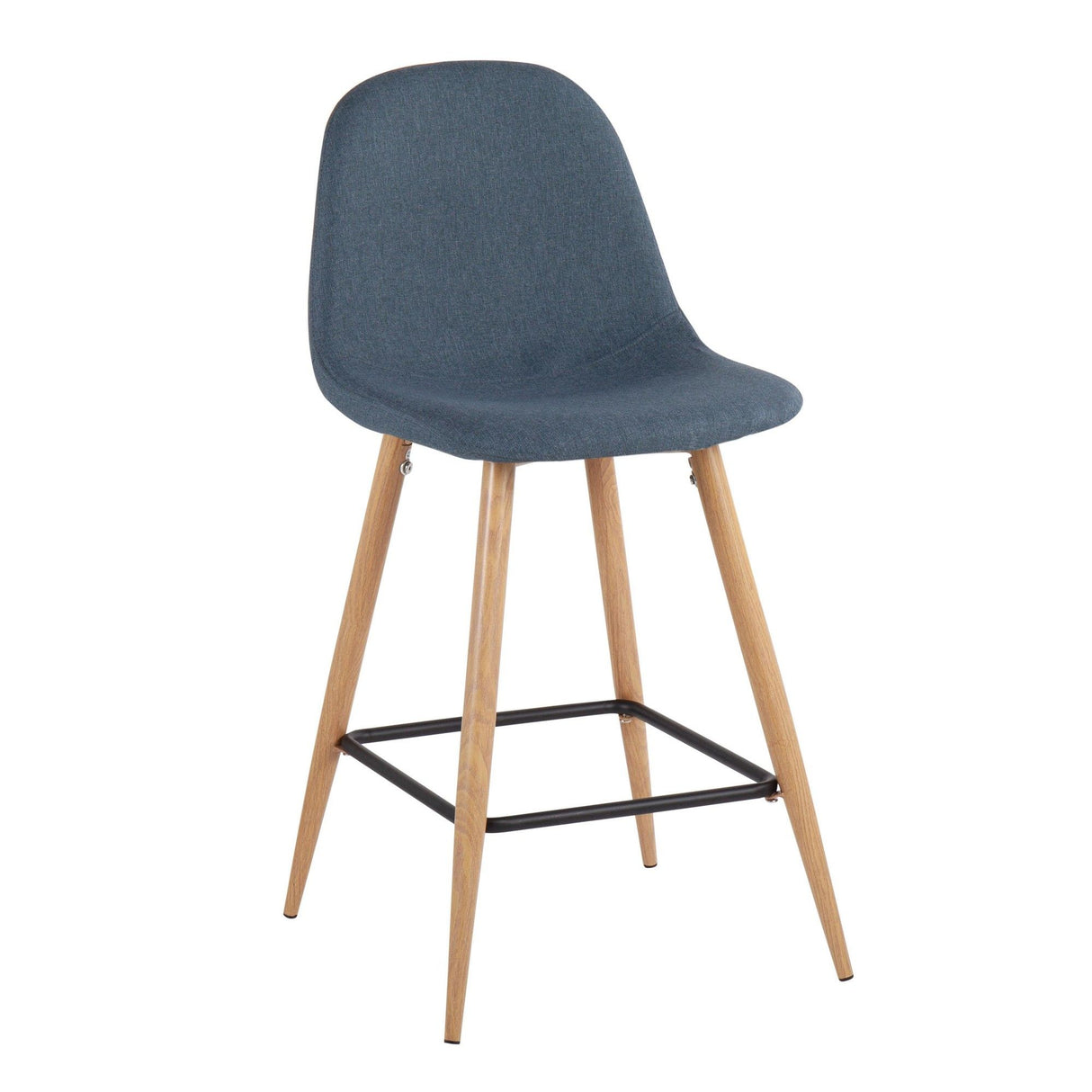 Pebble - Counter Stool - Natural Metal (Set of 2)