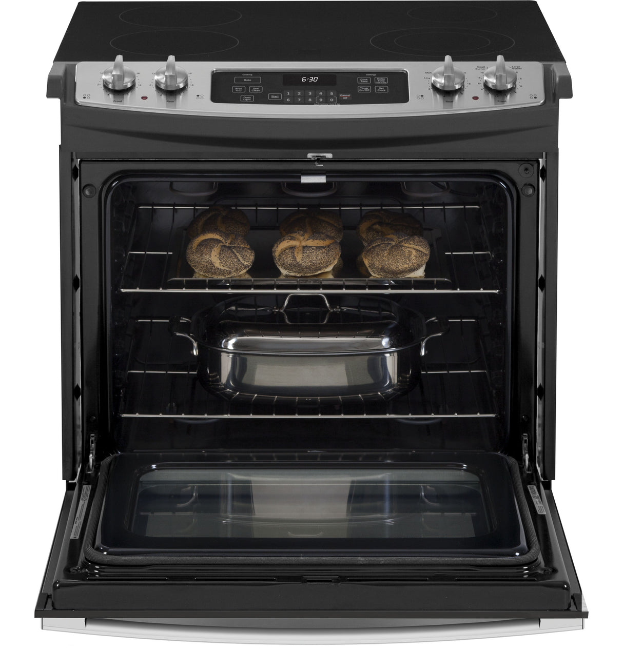 GE(R) 30" Drop-In Electric Range - (JD630STSS)