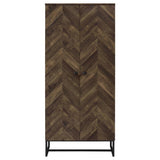 Carolyn - 2 Door Engineered Wood Accent Cabinet - Rustic Oak