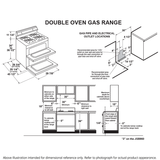 GE Profile(TM) 30" Free-Standing Gas Double Oven Convection Range with No Preheat Air Fry - (PGB965BPTS)