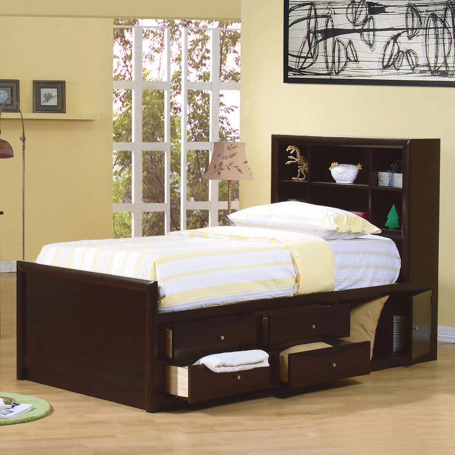 Phoenix - Bookcase Bed with Underbed Storage