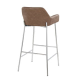 Daniella - Contemporary Fixed Height Barstool (Set of 2)