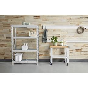 3' Wide Mobile Workstation - Hammered White