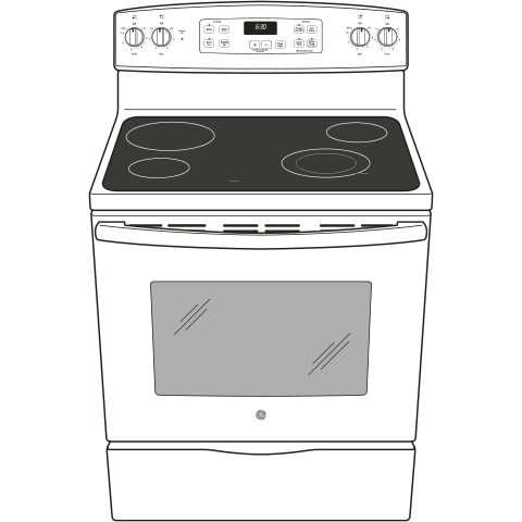 GE(R) 30" Free-Standing Electric Range - (JBS60DKWW)