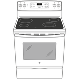 GE(R) 30" Free-Standing Electric Range - (JBS60DKWW)