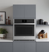 GE Profile(TM) 30" Smart Built-In Convection Single Wall Oven with In-Oven Camera and No Preheat Air Fry - (PTS9000SNSS)