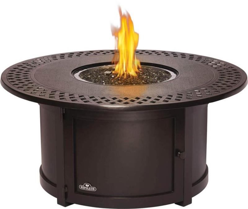 Kensington Round Patioflame Table , Propane, Bronze - (KENS3BZ)