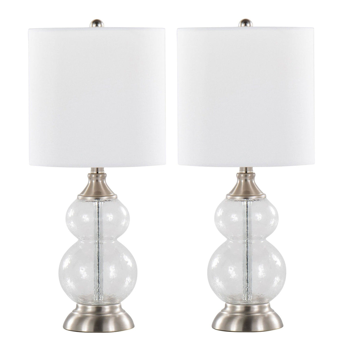 Belle - 20" Glass Accent Lamp (Set of 2)