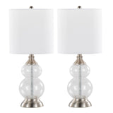 Belle - 20" Glass Accent Lamp (Set of 2)