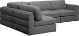 Beckham - Modular Sectional 4 Piece - Gray - Fabric