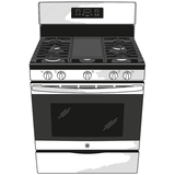 GE(R) 30" Free-Standing Gas Range - (JGBS66EEKES)