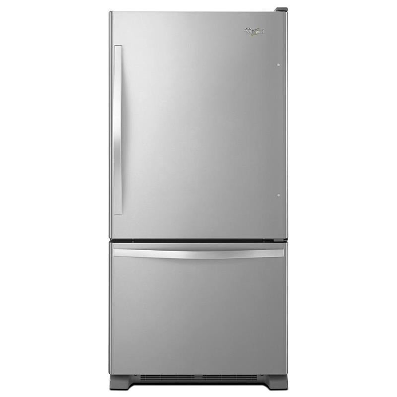 33-inches wide Bottom-Freezer Refrigerator with SpillGuard(TM) Glass Shelves - 22 cu. ft - (WRB322DMBM)