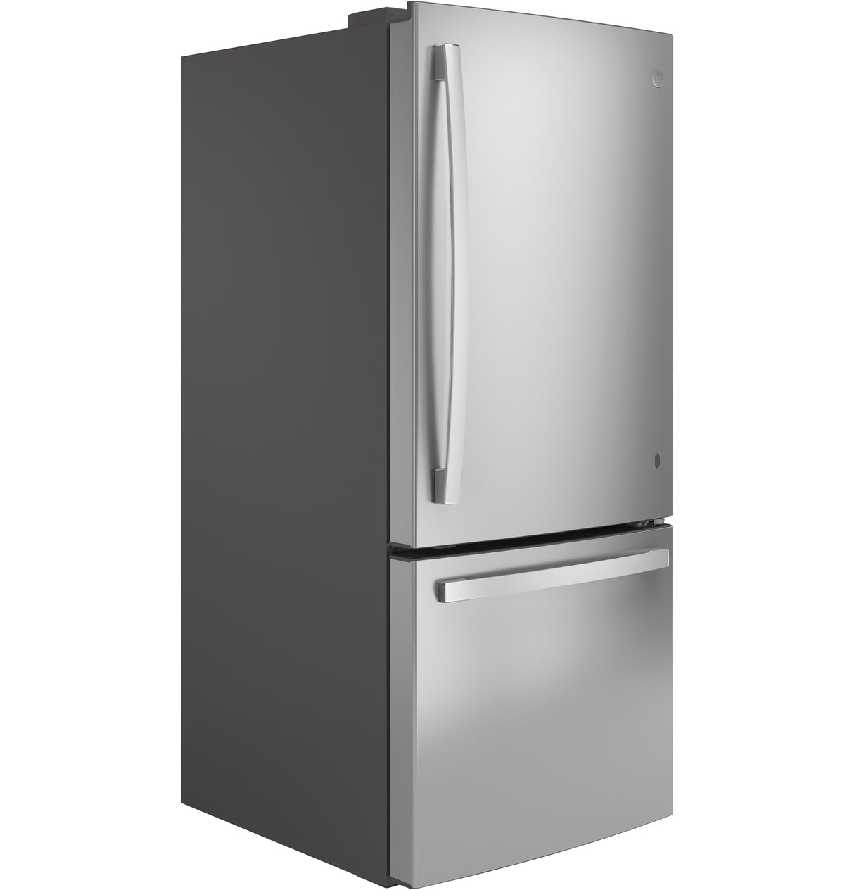 GE(R) ENERGY STAR(R) 21.0 Cu. Ft. Bottom-Freezer Refrigerator - (GDE21EYKFS)
