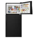 30" Wide Top Freezer Refrigerator - 18 Cubic Feet - Black - Metal