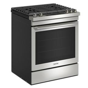 30" Wide Slide-In Gas Range With Air Fry - 58 Cubic Feet - Gray