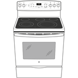 GE(R) 30" Free-Standing Electric Convection Range - (JB655DKWW)