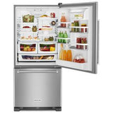 19 Cubic Feet 30" Width Full Depth Non Dispense Bottom Mount Refrigerator