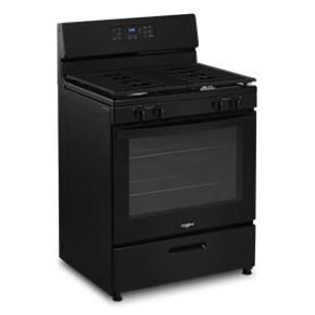 5.1 Cubic Feet Freestanding Gas Range With Broiler Drawer - Black