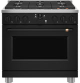 Caf(eback)(TM) 36" Smart All-Gas Commercial-Style Range with 6 Burners (Natural Gas) - (CGY366P3TD1)