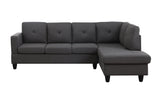 Santiago - Linen Sectional Sofa With Right Facing Chaise