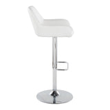 Daniella - Adjustable Barstool (Set of 2) - Chrome Base