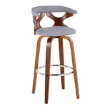 Gardenia - 30" Fixed-Height Barstool (Set of 2) - Walnut Base