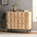 Geometry Accent Cabinet - White