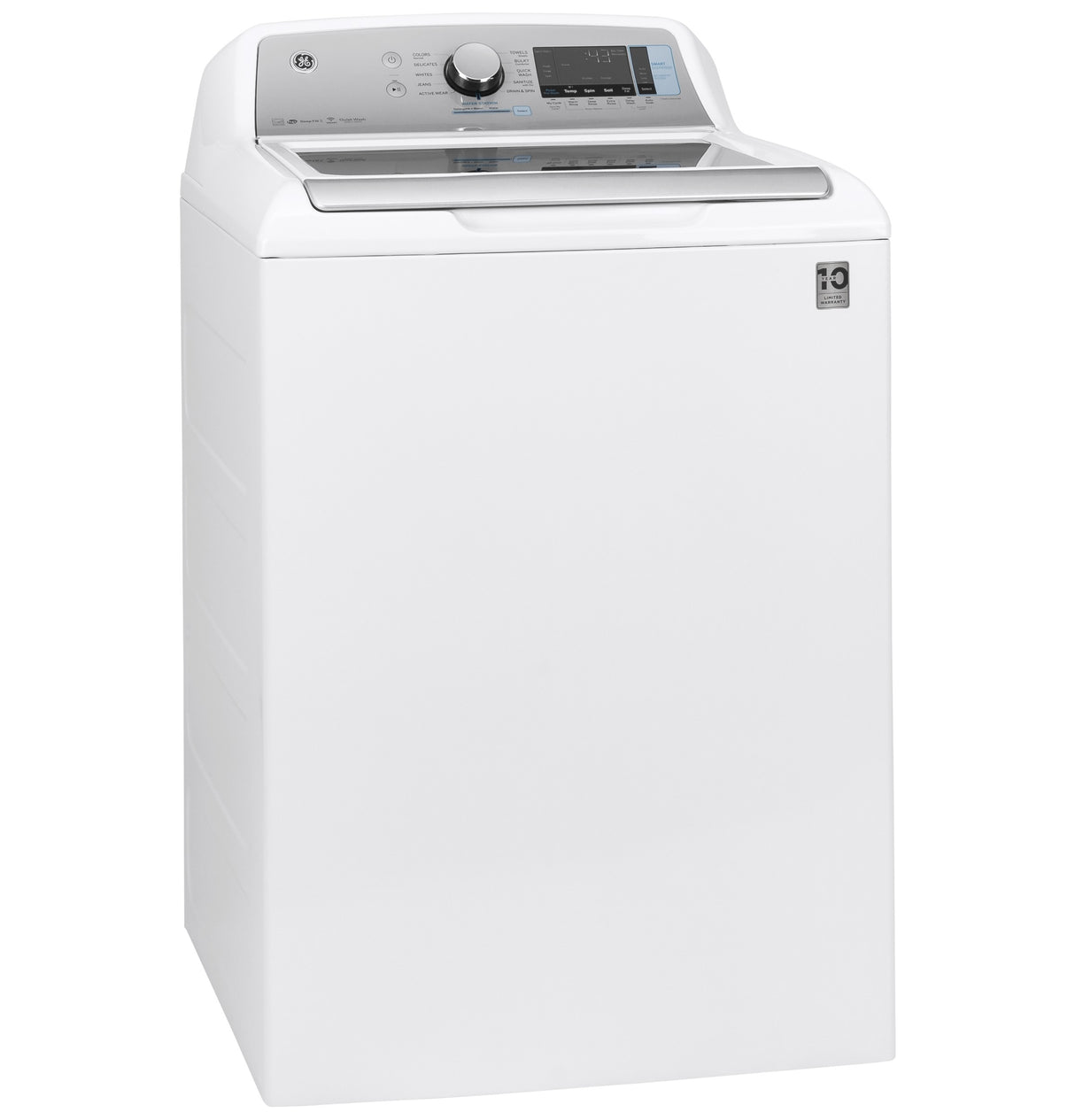 GE(R) ENERGY STAR(R) 5.0 cu. ft. Capacity Smart Washer with Sanitize w/Oxi and SmartDispense - (GTW845CSNWS)