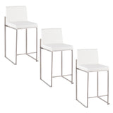 Fuji - Contemporary High Back Counter Stool, Functional Design