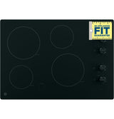 GE(R) 30" Built-In Knob Control Electric Cooktop - (JP3030DJBB)