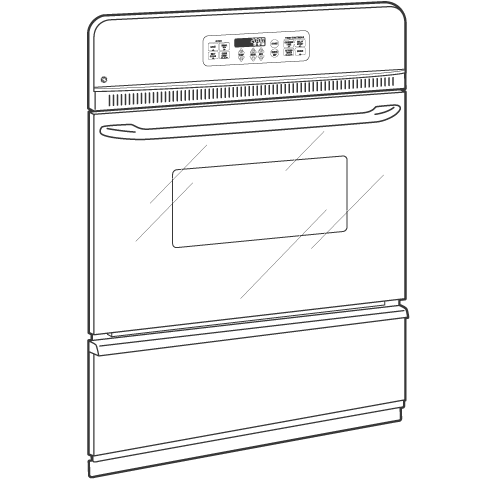 GE(R) 24" Built-In Gas Oven - (JGRP20WEJWW)