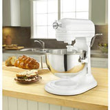 Refurbished Professional 5 Plus Series 5 Quart Bowl-Lift Stand Mixer - White-on-White