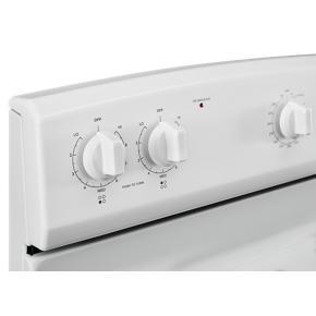 Amana 30" Electric Range With Easy-Clean Glass Door - White