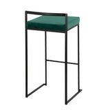 Fuji - Stackable Barstool - Black Metal