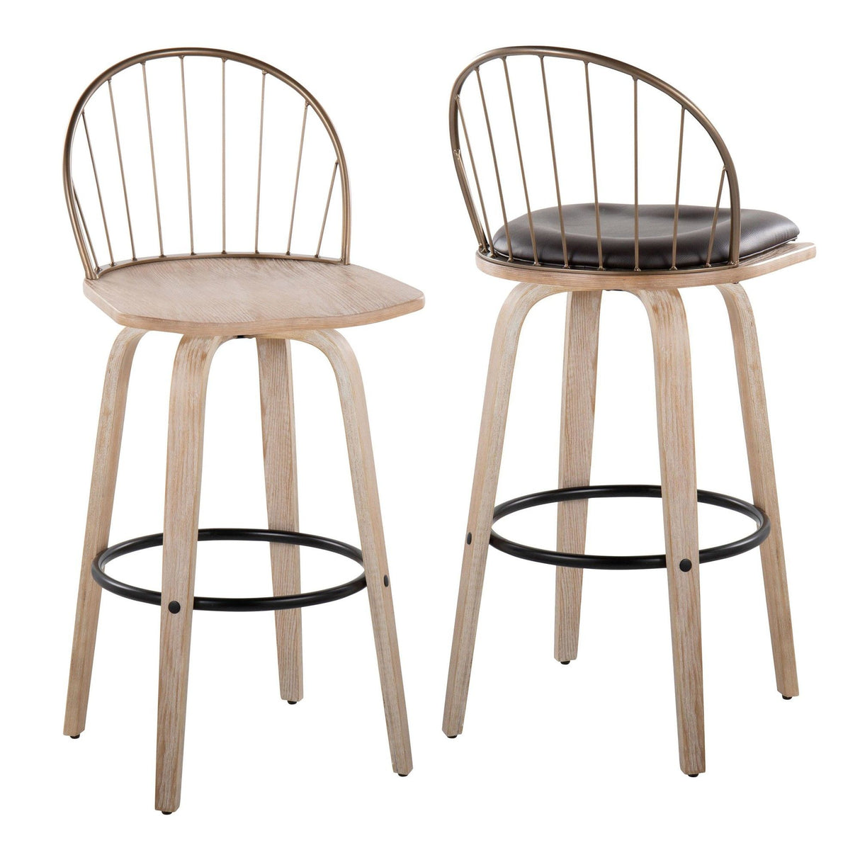 Riley - 30" Fixed-Height Barstool (Set of 2)