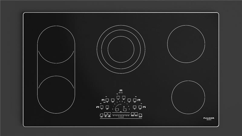 36" RADIANT COOKTOP WITH BRUSHED ALUMINUM TRIM - (F6RT36S2)