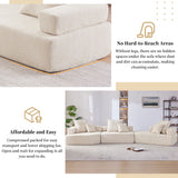 Oversized Modular Sectional Sofa, Luxury Boucle Floor Couch Set, Convertible Sleeper Couch, Spacious Foam-Filled Sofa Bed For Living Room