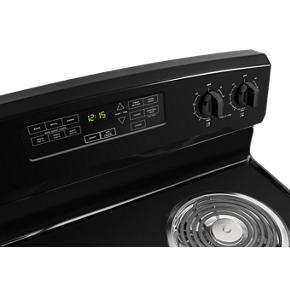 30" Amana Electric Range With Self-Clean Option - Black