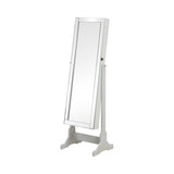 Yvonne - Storage Jewelry Cheval Mirror - Gray