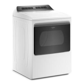 7.4 Cubic Feet Top Load Electric Dryer With Intuitive Controls - White