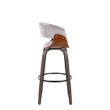 Vasari - Adjustable Barstool With Swivel - Chrome Metal