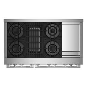 Rise 48" Gas Professional-Style Range With Chrome-Infused Griddle And Grill