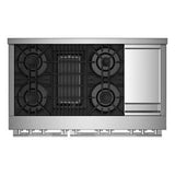 Rise 48" Gas Professional-Style Range With Chrome-Infused Griddle And Grill