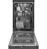 GE(R) ENERGY STAR(R) 18" Stainless Steel Interior Portable Dishwasher with Sanitize Cycle - (GPT145SSLSS)