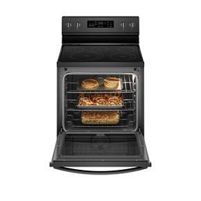 64 Cubic Feet Freestanding Electric Range With Frozen Bake Technology - Black