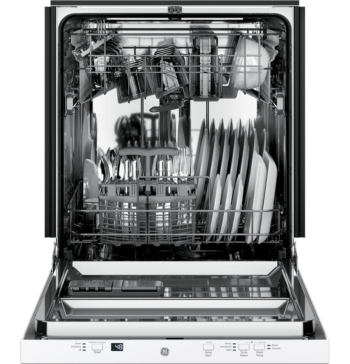 GE(R) ENERGY STAR(R) ADA Compliant Stainless Steel Interior Dishwasher with Sanitize Cycle - (GDT225SGLWW)