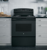 GE(R) 30" Free-Standing Self-Clean Electric Range - (JB256DMBB)