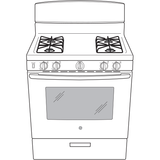 GE(R) 30" Free-Standing Gas Range - (JGBS30DEKBB)